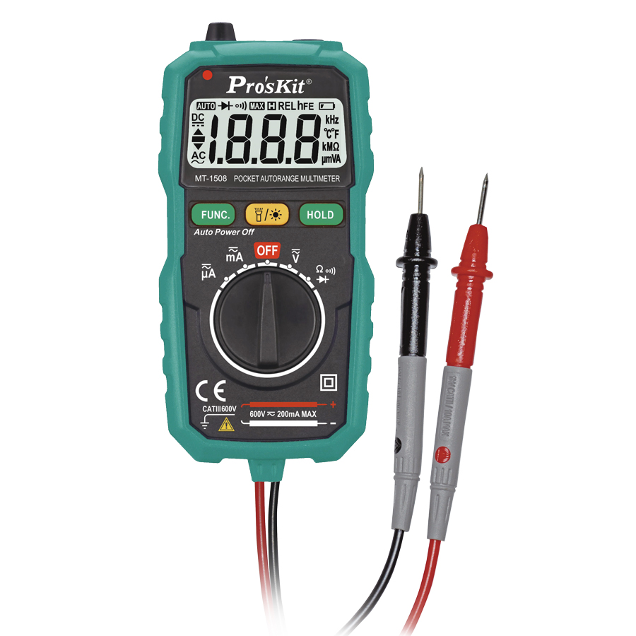 PROSKIT MT-1508 Pocket Autorange Multimeter